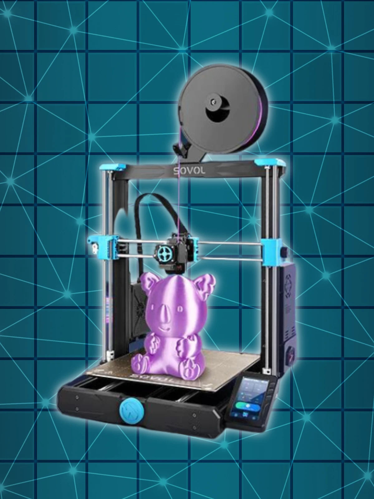 Sovol 3d printer with teddy pink model